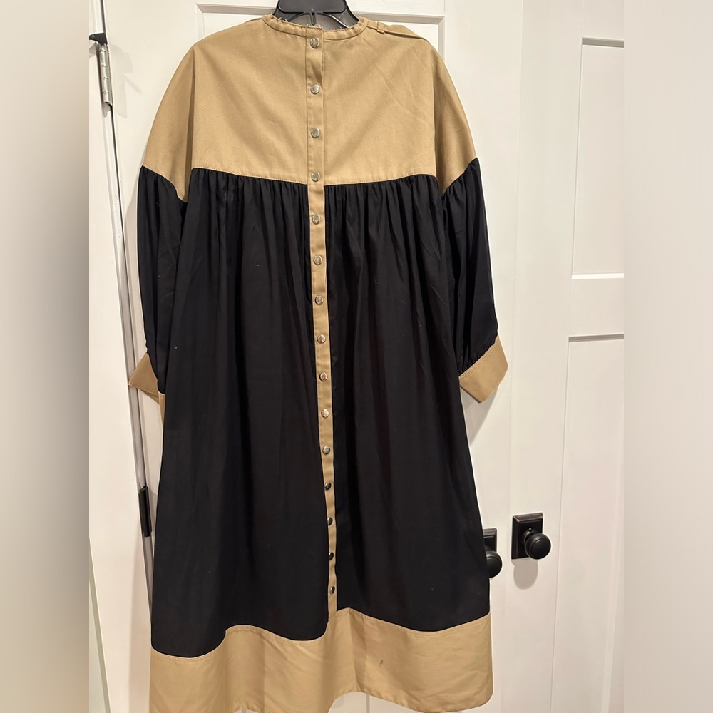 Tibi Two Toned Drape Dress